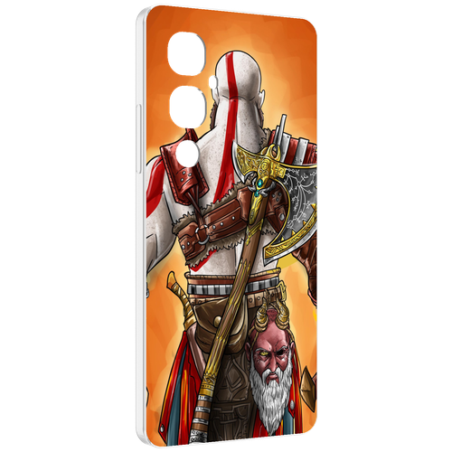 Чехол MyPads God of War для Tecno Pova 4 Pro задняя-панель-накладка-бампер чехол mypads god of war для tecno pova 3 задняя панель накладка бампер