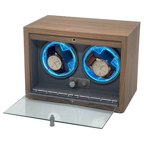 фото Шактулка для двух часов с автоподзаводом с подсветкой skw163g россия