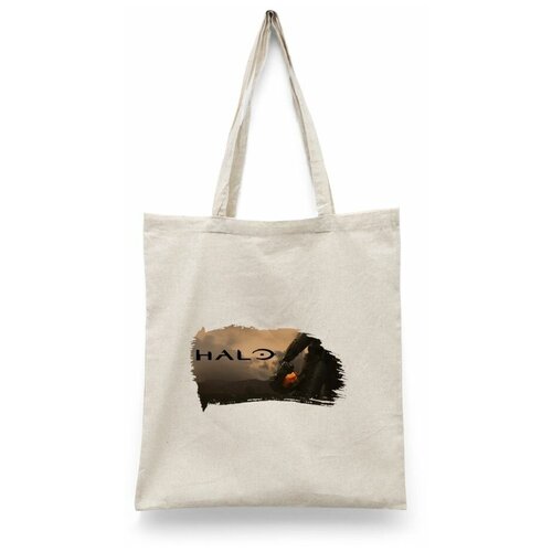 фото Сумка-шоппер унисекс каждому своё "halo/хейло" черная