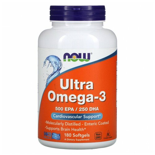 Купить NOW Foods Ultra Omega-3 500 EPA/250 DHA 180 капсул