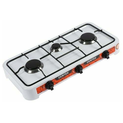 Плитка газовая Centek CT-1522 3 конфорки белая 639700₽