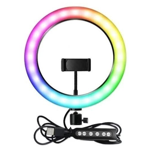 Кольцевая светодиодная лампа цветная RGB MJ26 26см 199000₽
