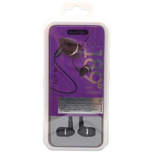 ELMCOEI EV-189 Черные наушники-гарнитура 35мм 29600₽