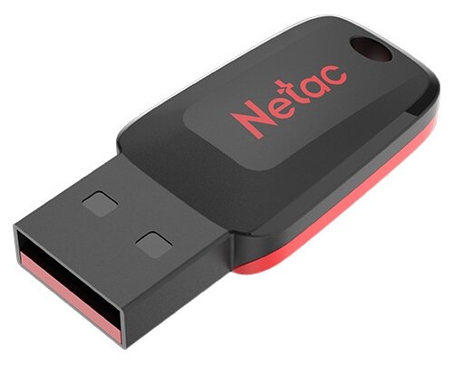 Флешка USB NETAC U197 128ГБ, USB2.0, черный и красный [nt03u197n-128g-20bk]