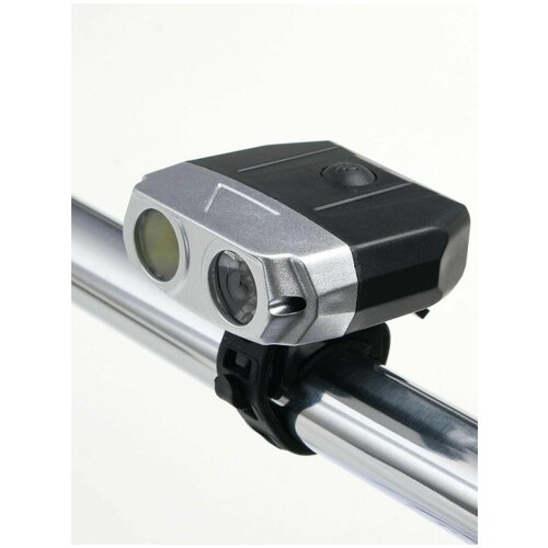 фото Фонарь велосипедный аккумуляторный,700 лм, 1200 mah, cob, 4 режима, 6.3 х 6 х 2.5 см, от usb mikimarket