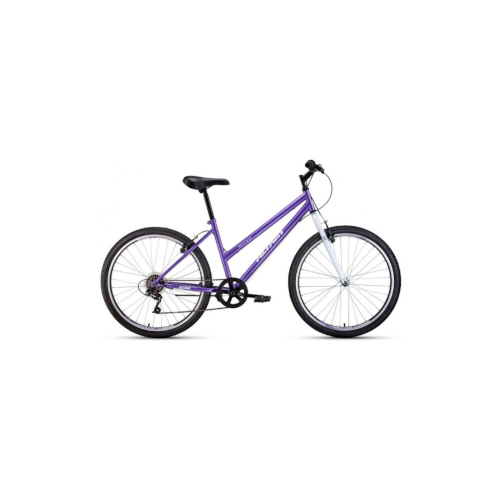 Велосипед ALTAIR MTB HT 26 low (26 6 ск. рост. 15) 2022, фиолетовый/белый IBK22AL26121 велосипед altair mtb ht 26 1 0 26 7 ск рост 17 2022 черный желтый rbk22al26099