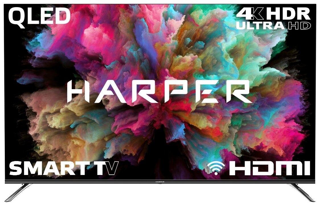 55" (139 см) Телевизор LED Harper 55Q850TS черный