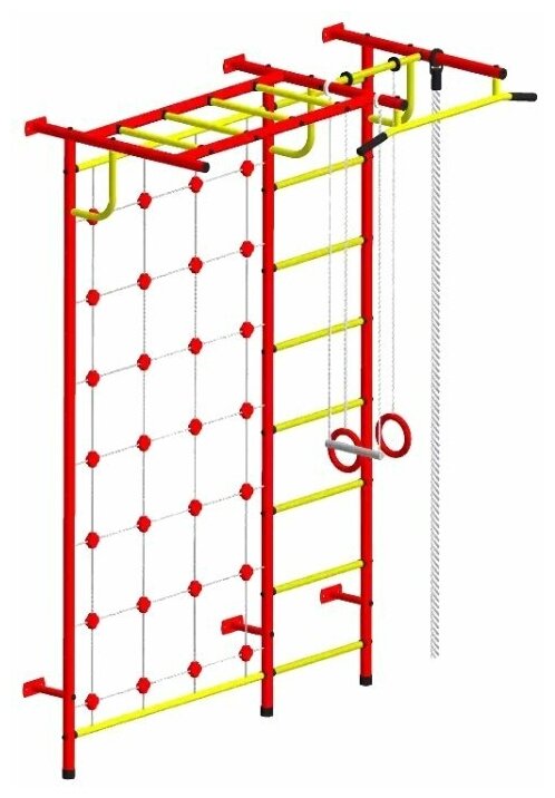 Детский спортивный комплекс Пионер С4СМ, red-yellow