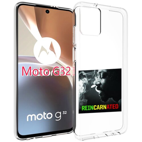 Чехол MyPads Snoop Dogg REINCARNATED для Motorola Moto G32 задняя-панель-накладка-бампер