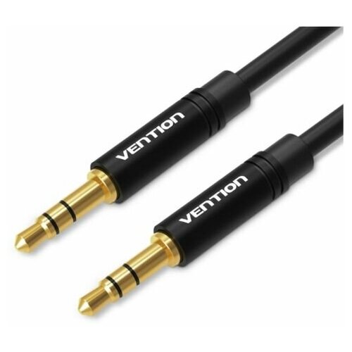 Кабель акустический Vention BAKBG Jack 3,5 mm M/Jack 3,5 mm M - 1.5м Черный кабель vention аудио jack 6 35 mm m 6 35 m 1 5 м кабель vention jack 6 35 mm m jack 6 35 mm m 1 5 м baabg