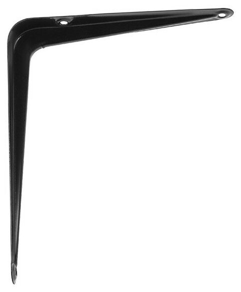 фото Кронштейн тундра, 150х125х0.8 мм, черный, 1 шт.