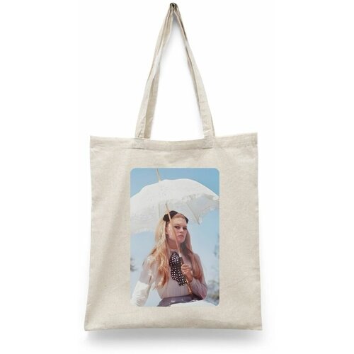 фото Сумка шоппер каждому своё, текстиль, бежевый