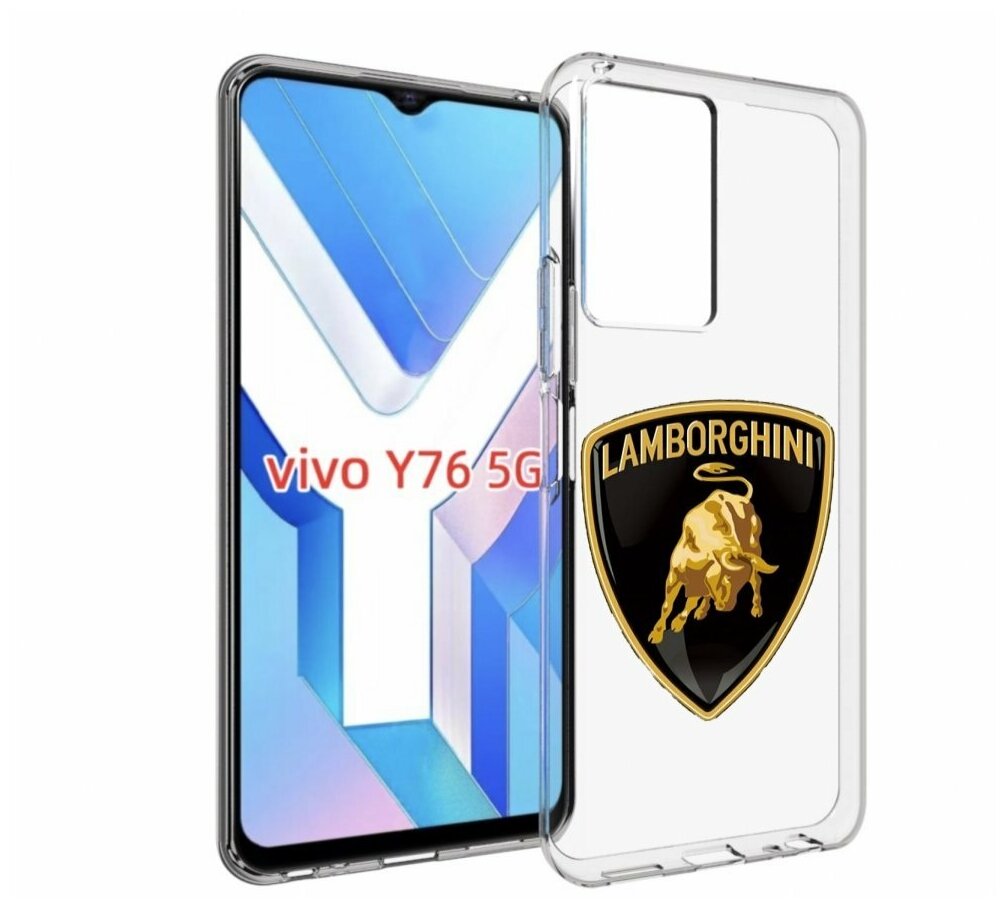 Чехол MyPads lamborghini-ламборгини-2 для Vivo Y76 5G задняя-панель-накладка-бампер