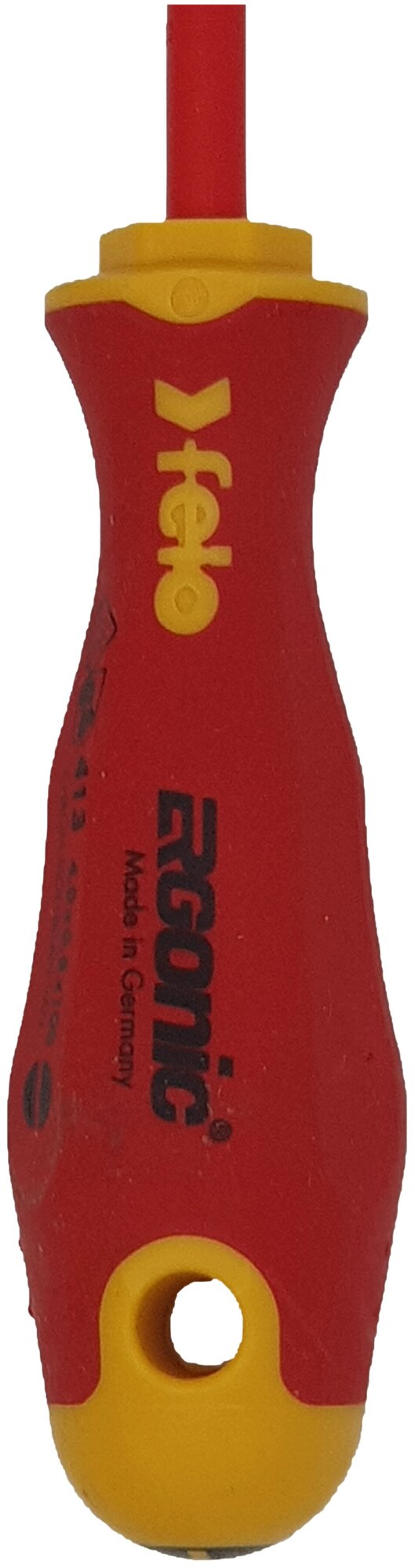 Диэлектрическая плоская шлицевая отвертка Felo - фото №5