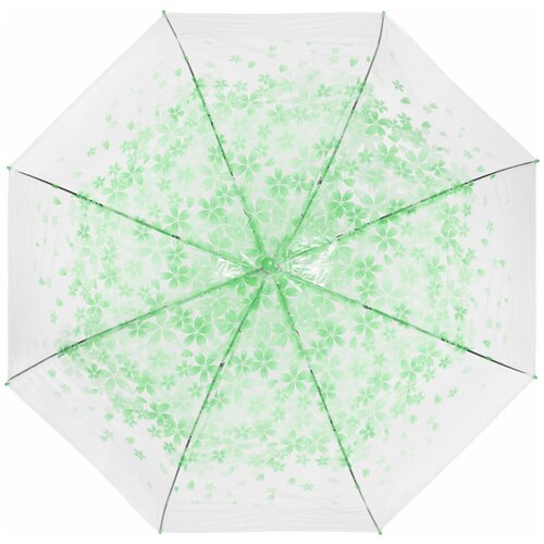 Зонт-трость бесцветный, зеленый