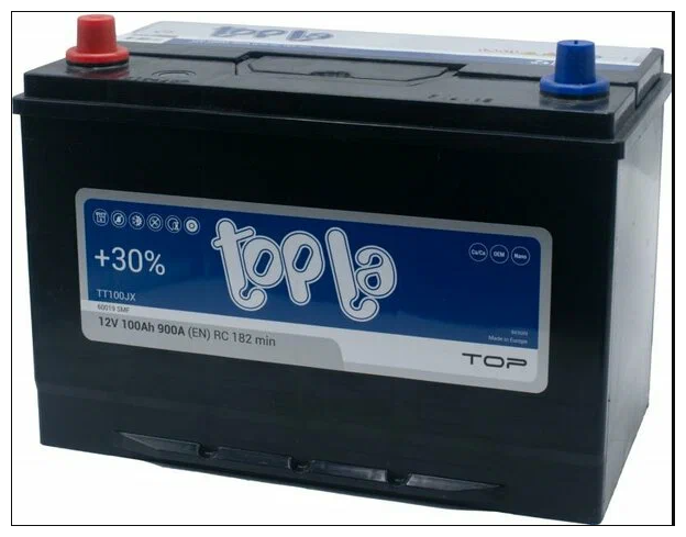 Аккумулятор TOPLA Top JIS 100 Ah L+ 118102 (TT100JX)