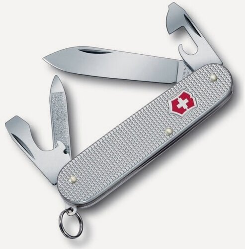 Изображение товара Нож Victorinox Cadet Alox, 84 мм, 9 функций, алюминиевая рукоять, серебристый