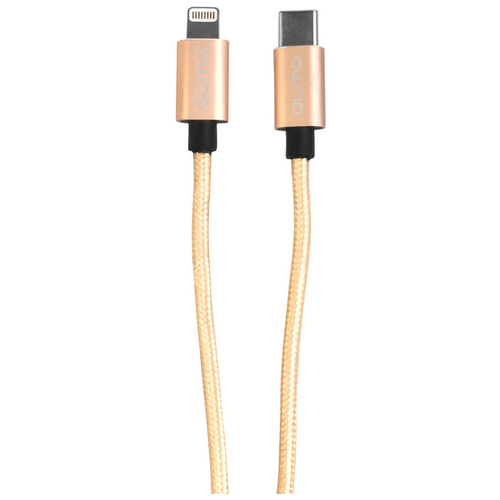 Кабель USB Qumo USB 3.0-Type C, 1m золотой кабель qumo usb to usb type c 1m color