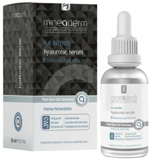 MINEADERM, Гиалоурановая сыворотка для интенсивного увлажнения 30мл / H.A. Intense Hyaluronic Serum