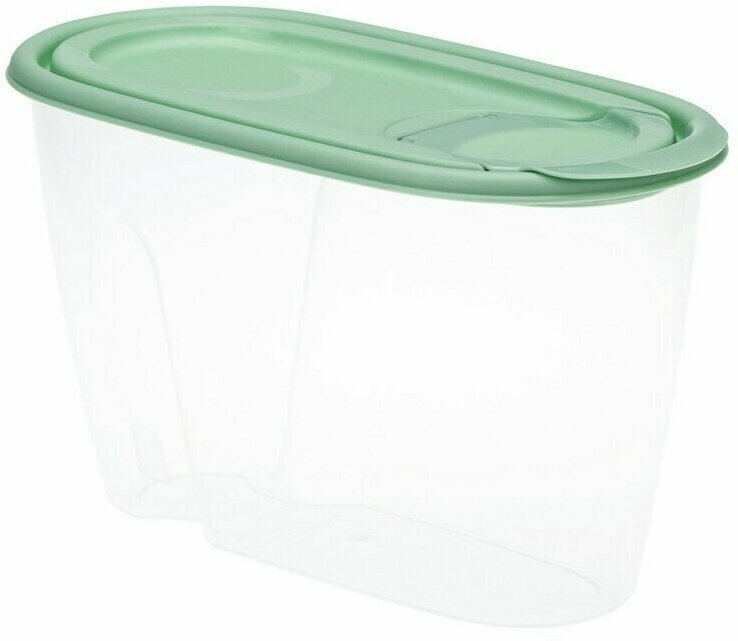 фото Банка для сыпучих продуктов М-Пластика Idea, цвет фисташковый, 9х11х19,5 см, 0,9 л