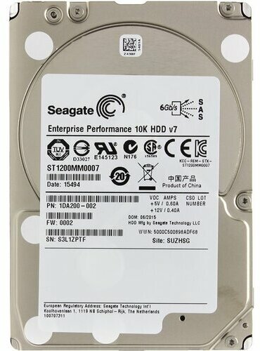 Жесткий диск Seagate 1.2TB 10K 6G SAS 64MB 2.5 [ST1200MM0007]