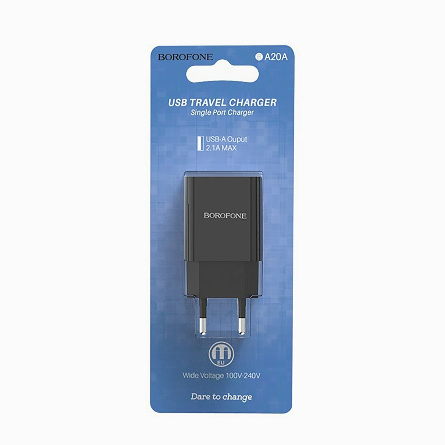 Сетевое зарядное устройство Borofone BA20A Sharp, USB-A, 2.1A, черный Noname - фото №12
