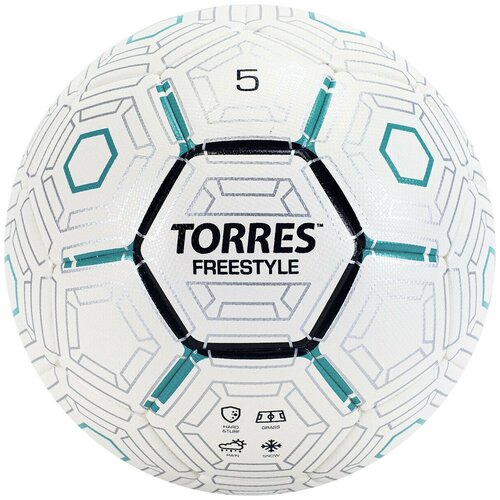 TORRES Мяч футбольный TORRES Freestyle, PU, термосшивка, 32 панели, размер 5