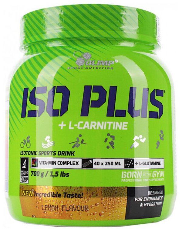 Iso Plus Powder + L-Carnitine Olimp Sport Nutrition (700 гр) - Апельсин