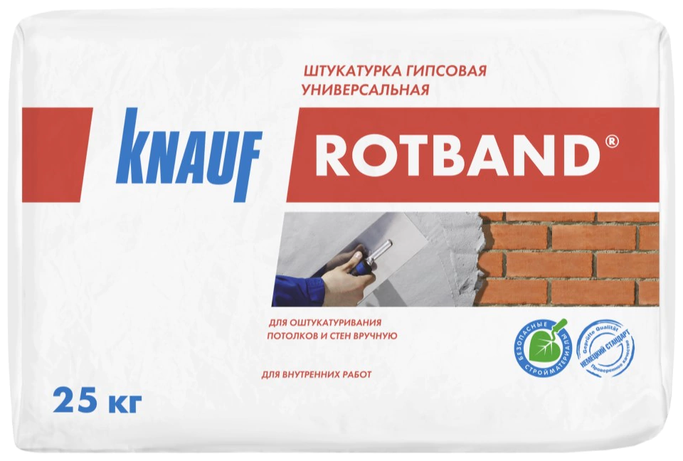 Штукатурка гипсовая Knauf Ротбанд 25 кг
