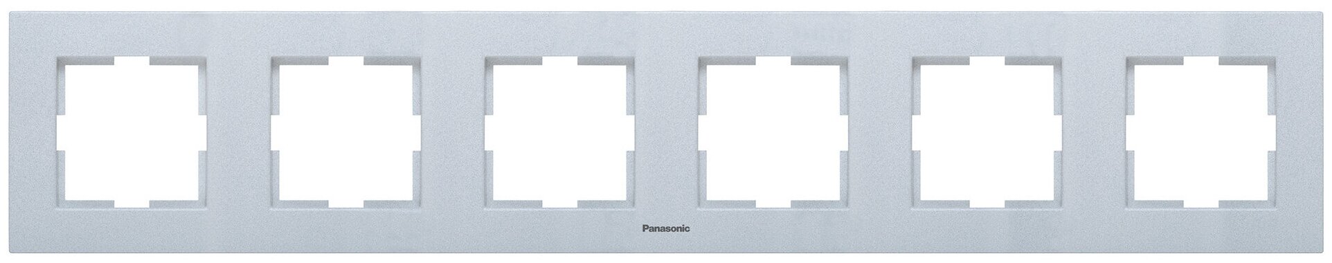 Рамка Panasonic Karre Plus WKTF08062SL-RU 6x горизонтальный монтаж пластик серебро (упаковка: 1 штука) - фотография № 2