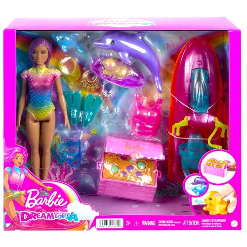 Набор игровой Barbie с водным транспортом и аксессуарами HBW90