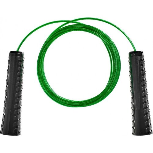 Скакалка Bradex с металлическим шнуром для фитнеса 3 метра зеленая