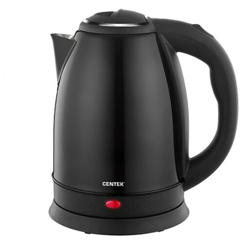 Чайник Centek CT-1068 BLACK 2л 2000W хромированная вставка на крышке 181500₽