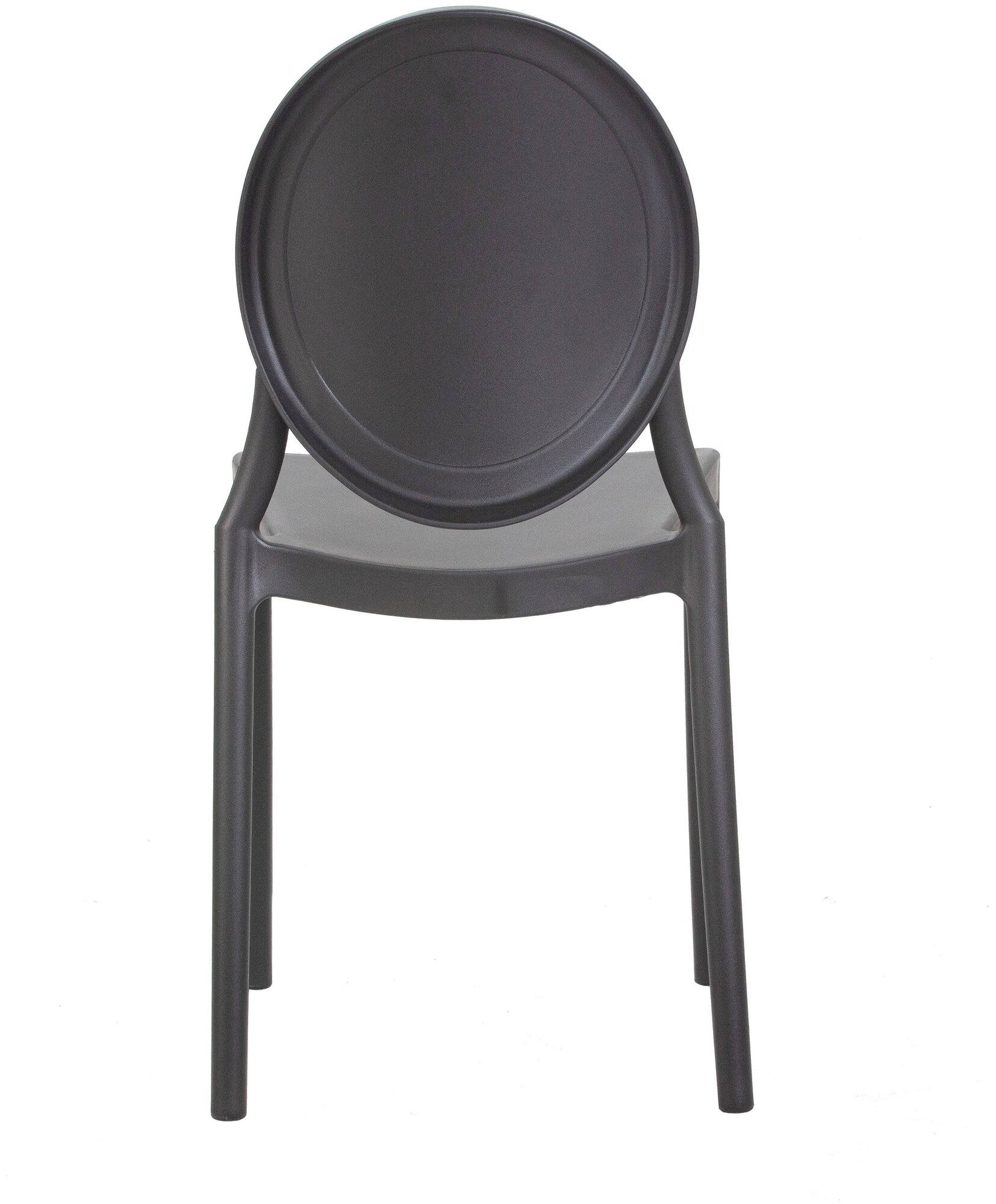 Обеденный кухонный пластиковый легкий стул ALBERT для дома дачи садового участка, улицы, кафе, серый - фотография № 5