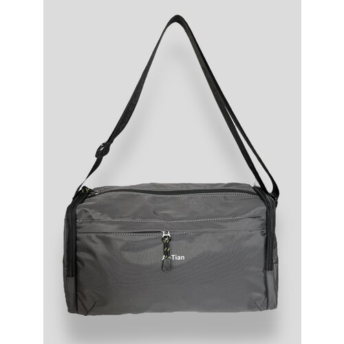 фото Сумка спортивная , 18х20х36 см, ручная кладь, серый bruono