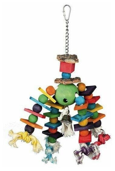 Trixie Игрушка для птиц деревянная, разноцветная, 35 см - фото №6