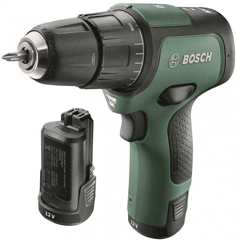 Дрель-шуруповерт ударная Bosch EasyImpact 12 аккум. патрон: быстрозажимной (кейс в комплекте)