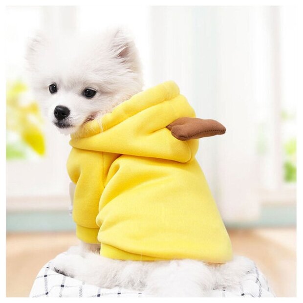 Кофта-толстовка для собаки "Wonderful style-Банан" с капюшоном, размер XL (56*40см) Ultramarine - фотография № 8