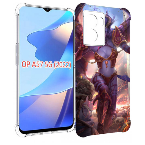 Чехол MyPads queen of pain dota 2 для OPPO A57 5G(2022) задняя-панель-накладка-бампер чехол mypads queen of pain dota 2 для oppo a96 5g reno7 lite reno 7z f12 pro 5g задняя панель накладка бампер