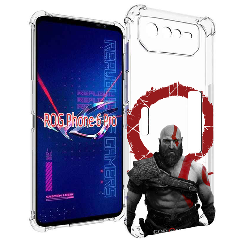 Чехол MyPads God-of-War для Asus ROG Phone 6 Pro задняя-панель-накладка-бампер