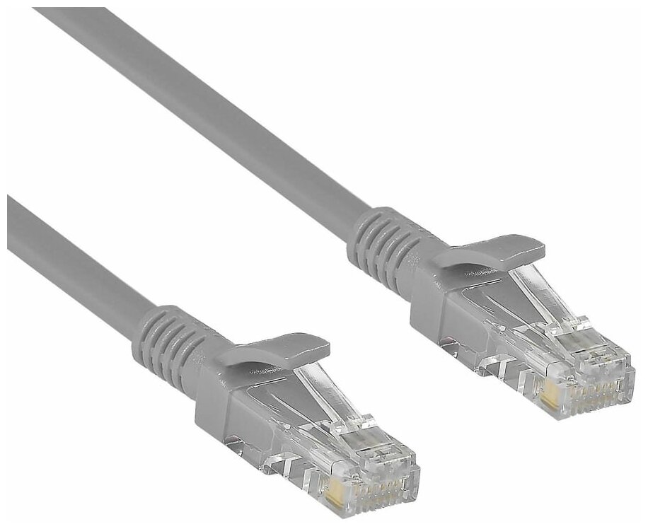 Комплект 2 штук Патч-корд ExeGate FTP-RJ45-RJ45-C5e-CU-10M-GY cat.5e 10м