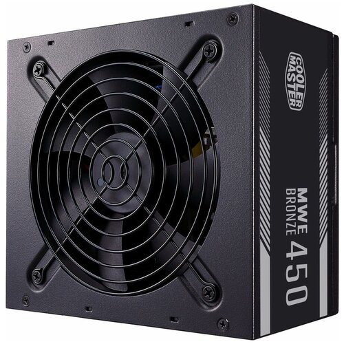 Блок питания Cooler Master MWE Bronze 450W V2, 450Вт, 120мм, черный, retail [mpe-4501-acaab-eu]