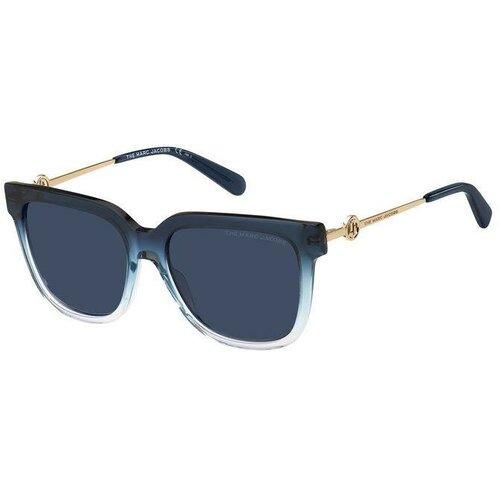 Солнцезащитные очки MARC JACOBS, квадратные, оправа: пластик, для женщин, голубой