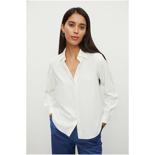 Блуза классическая (айвори) (M)