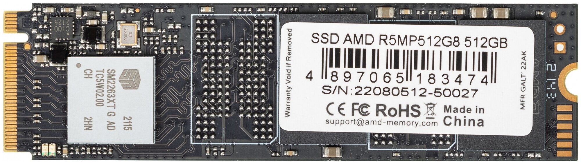 Твердотельный накопитель AMD Radeon R5 512 ГБ M.2 R5MP512G8