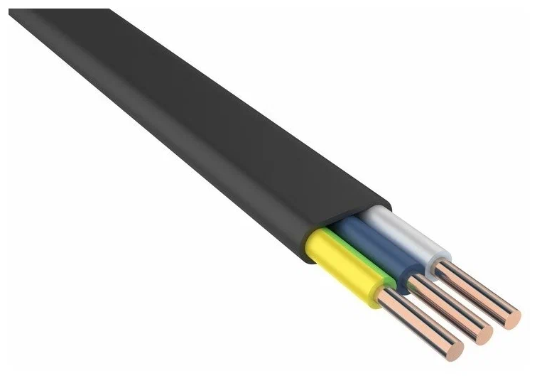 Кабель силовой ВВГ-Пнг(А)-LS 3х2,5ок(N, PE)-0,66 ГОСТ "Кавказкабель" 100м.