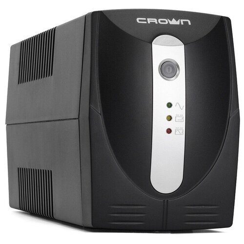 Crown ИБП CROWN CMU-650X {650VA360W, корпус пластик, 1x12V/7AH, 2*EURO,AVR 145-295V, встр/кабель питания 1.5 м, LED}CM000001506