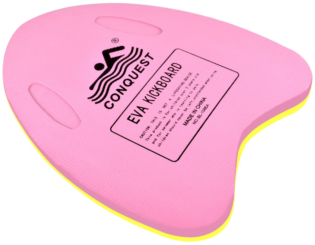 Доска для плавания треугольная CLIFF цвет: розовый (30*40*3см)