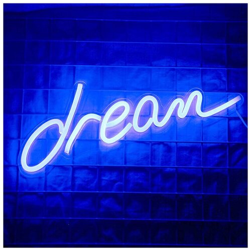 Неоновая вывеска Dream / Неоновый светильник Ledcube Dream