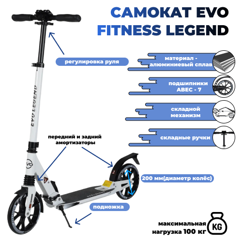 фото Самокат evo fitness legend black